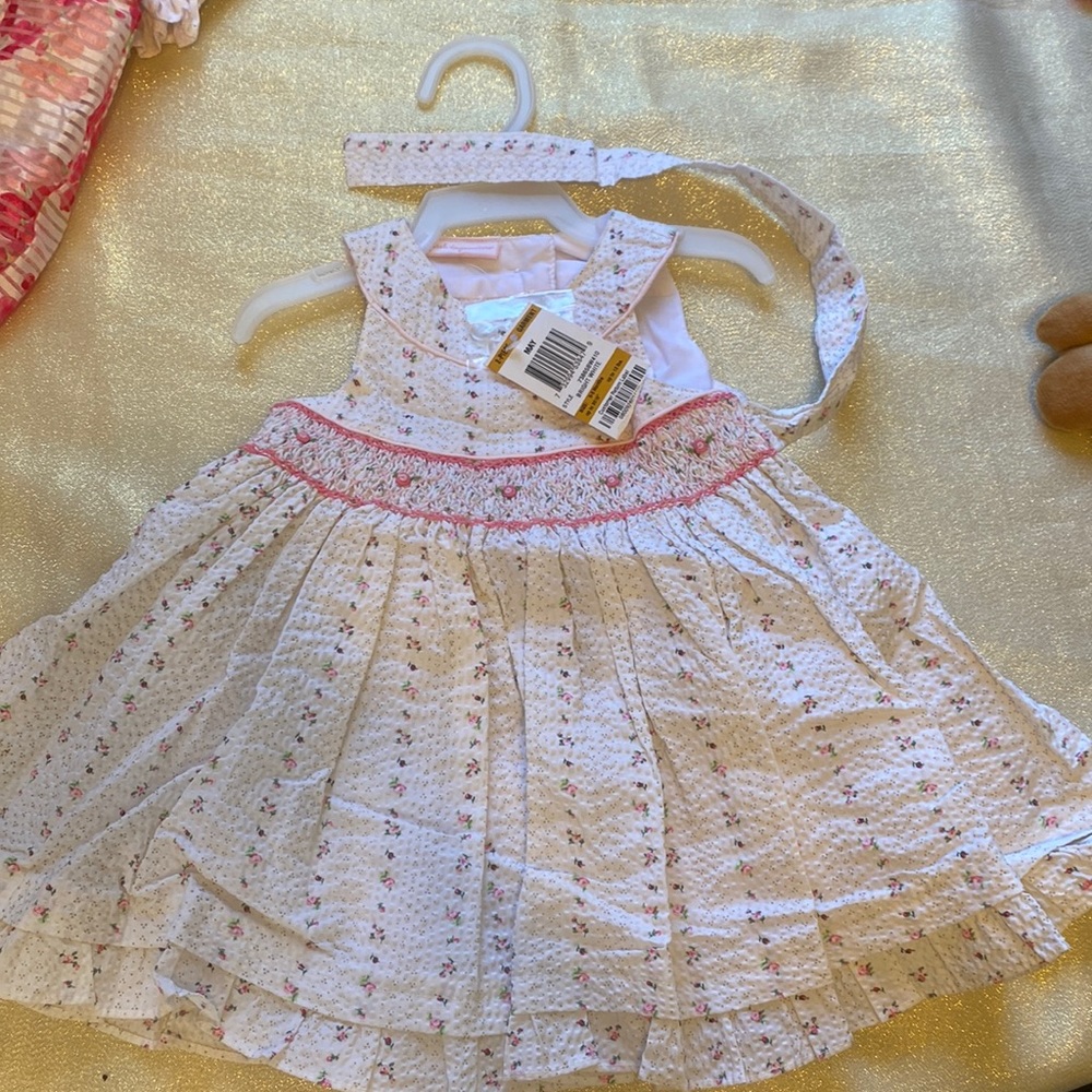 First impressions 0-3month baby girl dress and undies NWT
